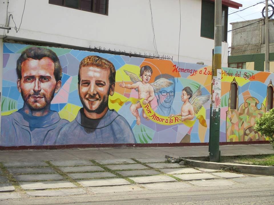 mural z męczennikami