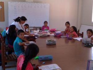 Pożyteczne wakacje w szkółce w Pariacoto